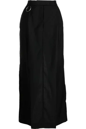 MATÉRIEL by Aleksandre Akhalkatsishvili Pleat-detail wool maxi skirt