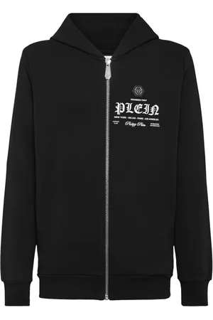 Philipp Plein Logo-print zipped hoodie