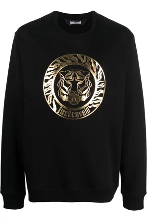 Roberto Cavalli Logo-print cotton sweatshirt