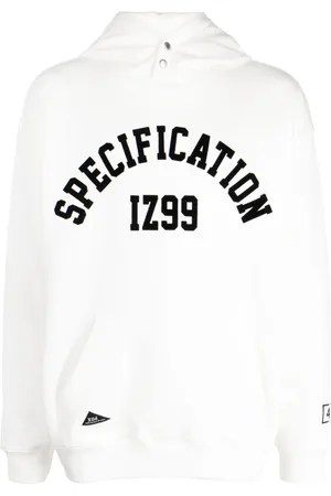 Izzue Slogan-print press-stud hoodie