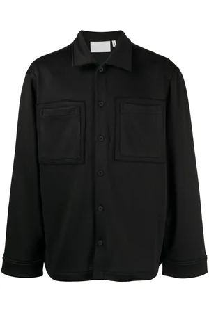 Off-Duty Tiller mesh-design shirt