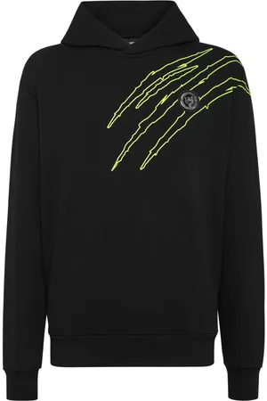 Philipp Plein Logo-print cotton-blend hoodie