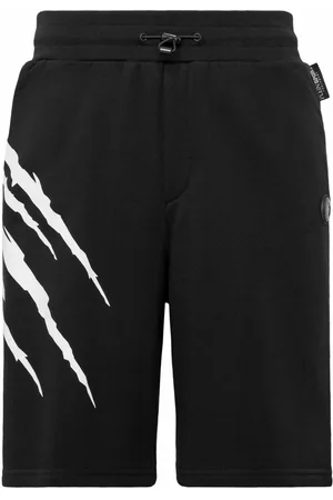 Philipp Plein Scratch elastic-waist shorts