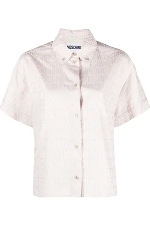 Moschino Logo-jacquard short-sleeve shirt