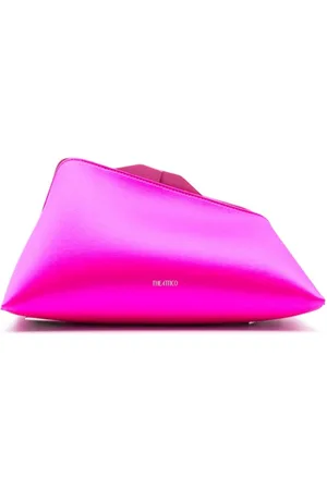 The Attico 8.30PM satin-finish clutch bag