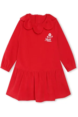 Kenzo Festive embroidered velvet dress