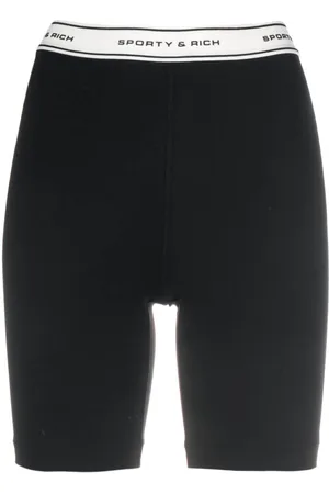 Sporty & Rich Logo-waistband shorts