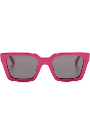 OFF-WHITE Logo-print square-frame sunglasses