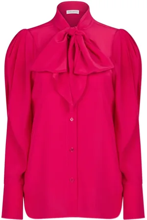 Nina Ricci Tie-neck silk blouse