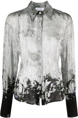 The Attico Lily abstract-print shirt