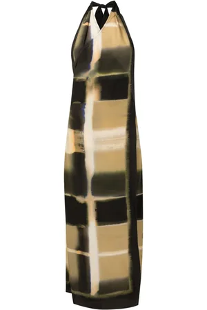 Lenny Niemeyer Abstract-print silk beach dress