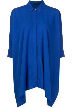 Lenny Niemeyer Half-sleeved curved-hem shirt