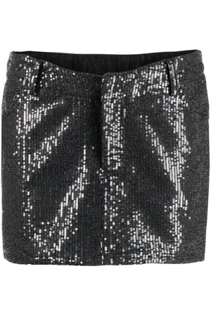 ROTATE Sequin twill mini skirt