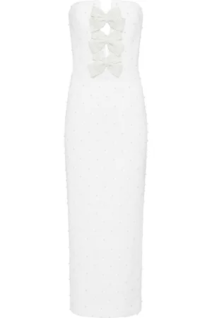 Rebecca Vallance Ophelia bow-detail midi dress
