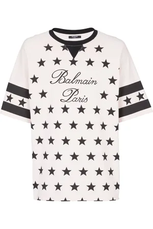 Balmain Signature Stars cotton T-shirt
