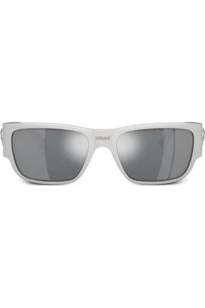 VERSACE Medusa rectangle metal sunglasses