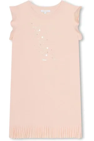 Chloé Star-print fringed dress