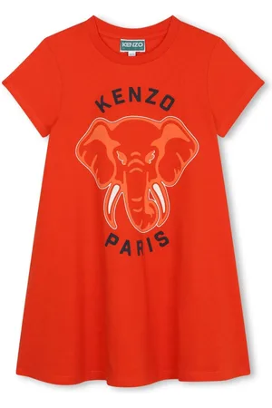 Kenzo Logo-print organic cotton dress