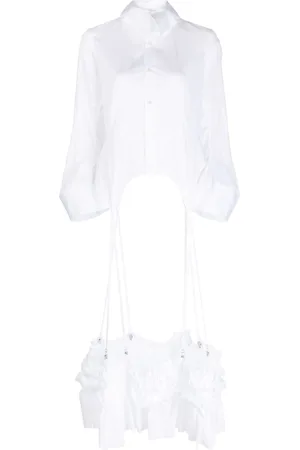 NOIR KEI NINOMIYA Ruffled cotton garter shirt