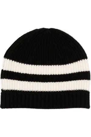 Cashmere In Love Bibi striped cashmere beanie