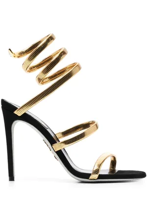 RENE CAOVILLA Juniper 110mm coiled-strap suede sandals