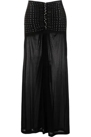Paco rabanne High-waisted studded skirt