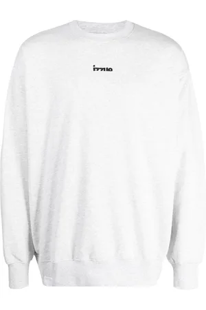 Izzue Logo-embroidered cotton-blend sweatshirt