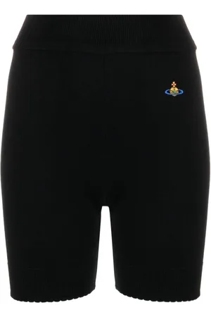 Vivienne Westwood Bea Orb-embroidered knitted shorts