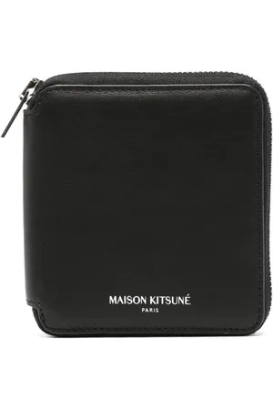Maison Kitsuné Logo-print leather wallet