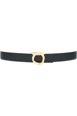 Salvatore Ferragamo Gancini-plaque reversible leather belt