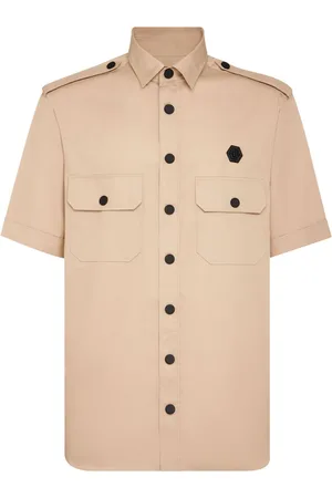 Philipp Plein Plein Gothic cotton military shirt