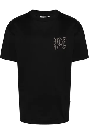 Palm Angels Monogram-appliqu?? cotton T-shirt