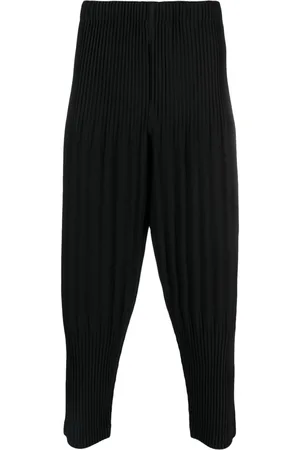 GenesinlifeShops VI - Pleated trousers Issey Miyake Homme Plisse - womens  ulla johnson cotton shorts