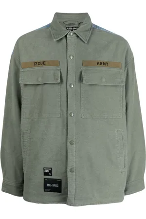 Izzue Slogan-print denim jacket