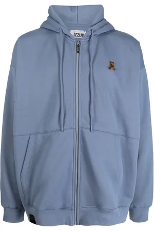 Izzue Logo-embroidered drawstring hoodie
