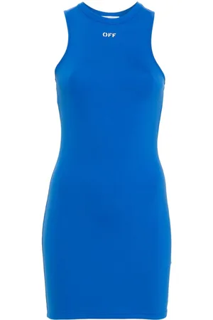 OFF-WHITE Sleek Rowing logo-print mini dress