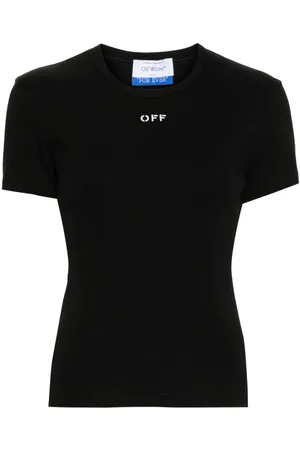 OFF-WHITE Off Stamp ribbed-knit top