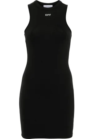 OFF-WHITE Sleek Rowing logo-print mini dress
