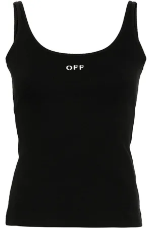 OFF-WHITE Off Stamp ribbed-knit tank top