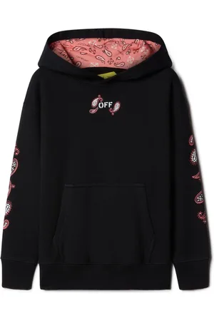 OFF-WHITE Bandana-print cotton hoodie