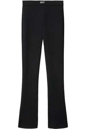 OFF-WHITE Split-hem flared leggings