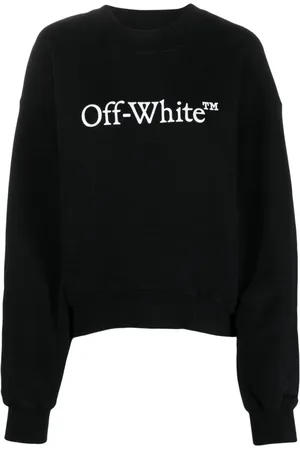 OFF-WHITE Bookish logo-print cotton sweatshirt