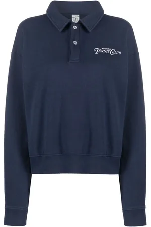 Sporty & Rich Logo-print cotton polo top
