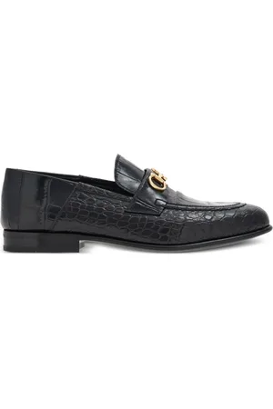 Salvatore Ferragamo Gancini-buckle leather loafers