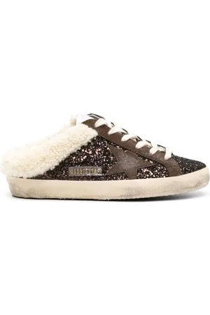 Golden Goose Super-Star glitter mules