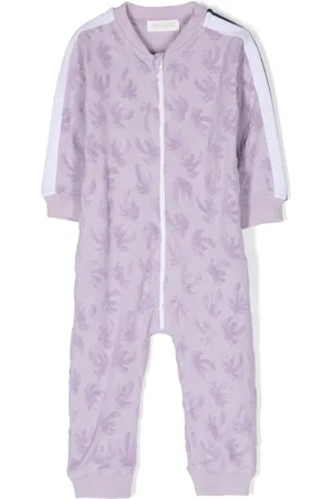 Palm Angels Palm tree-print cotton romper