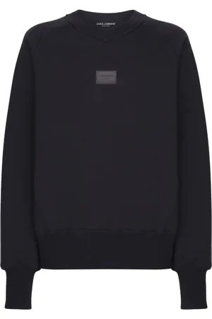 Dolce & Gabbana Logo-plaque cotton sweatshirt