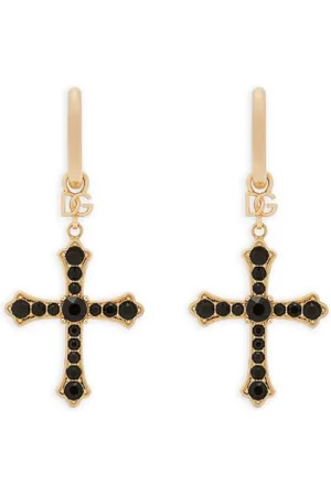 Dolce & Gabbana Cross-pendant drop earrings