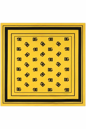 Dolce & Gabbana Logo-print silk scarf