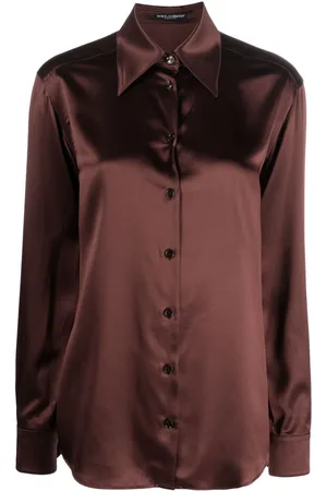 Dolce & Gabbana Satin-finish silk shirt